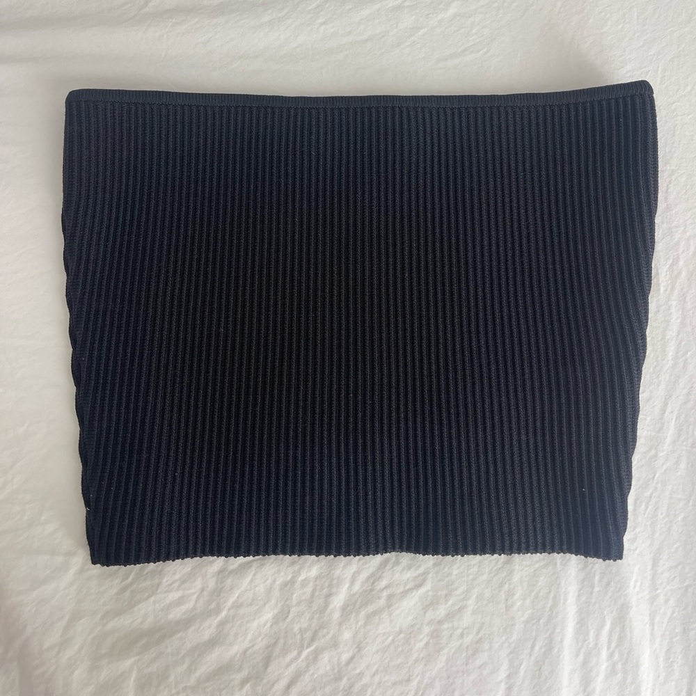 Babaton Black Sculpt Knot Tube Top